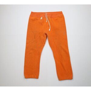 Vtg 70s Russell Athletic Mens Small Thrashed Blank Gusset Sweatpants Joggers USA